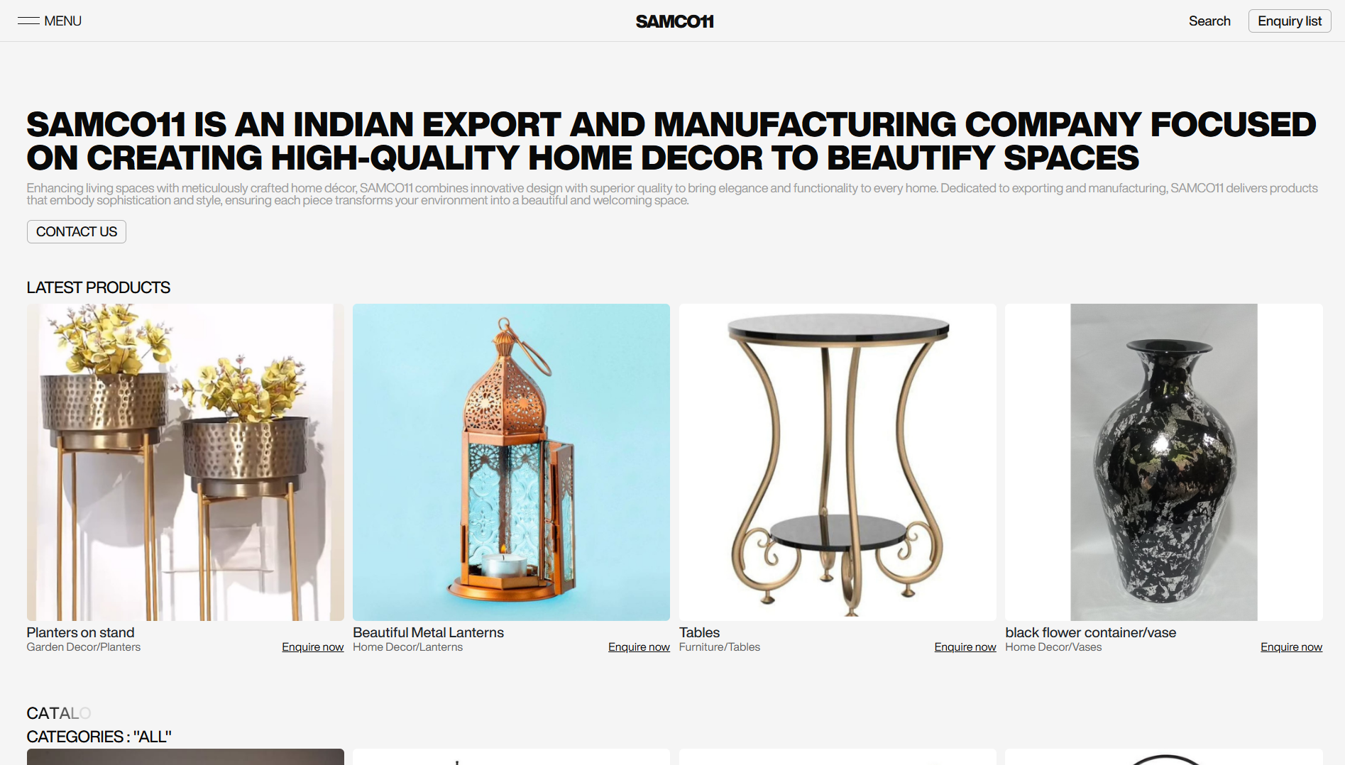 samco11 website screenshot 1